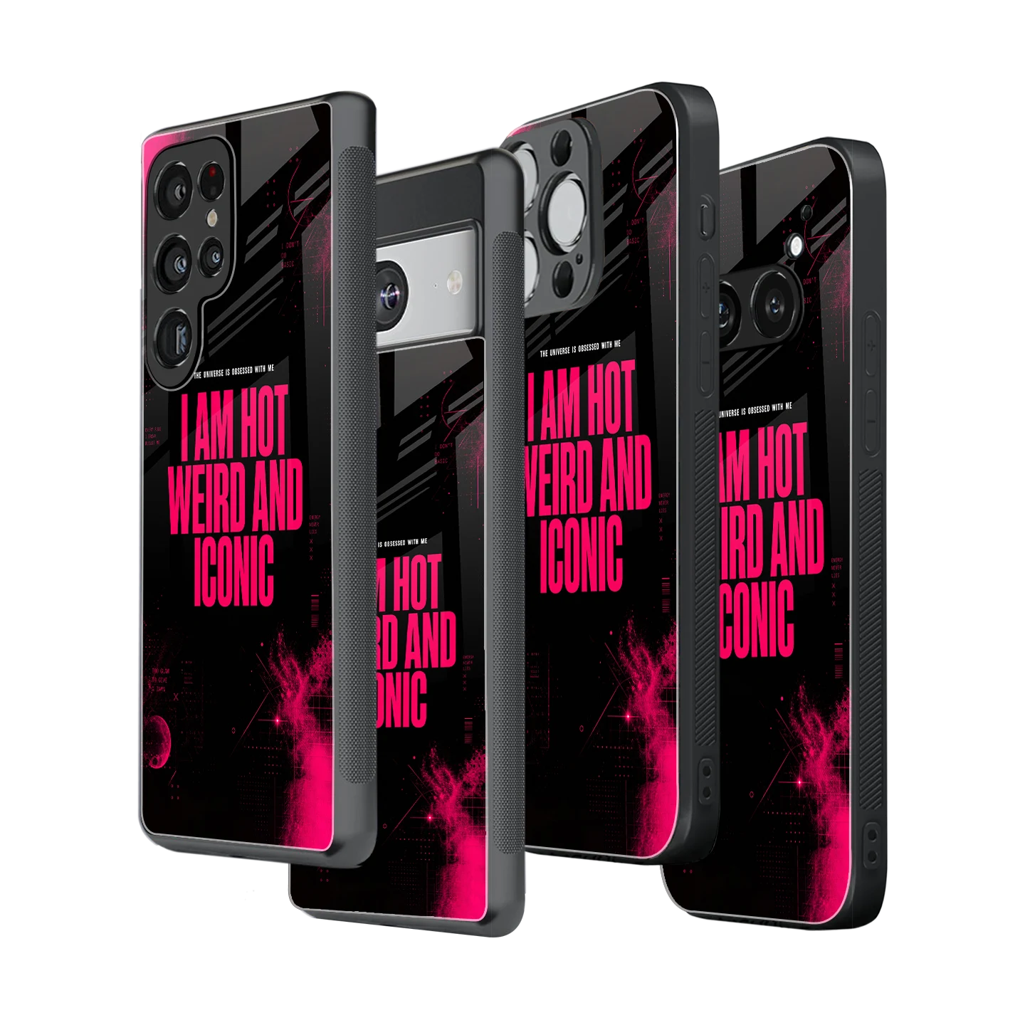 Stylish Glass Back Case for All Smartphones iPhone, Samsung, OnePlus, Pixel, Redmi, Oppo, Vivo, Motorola