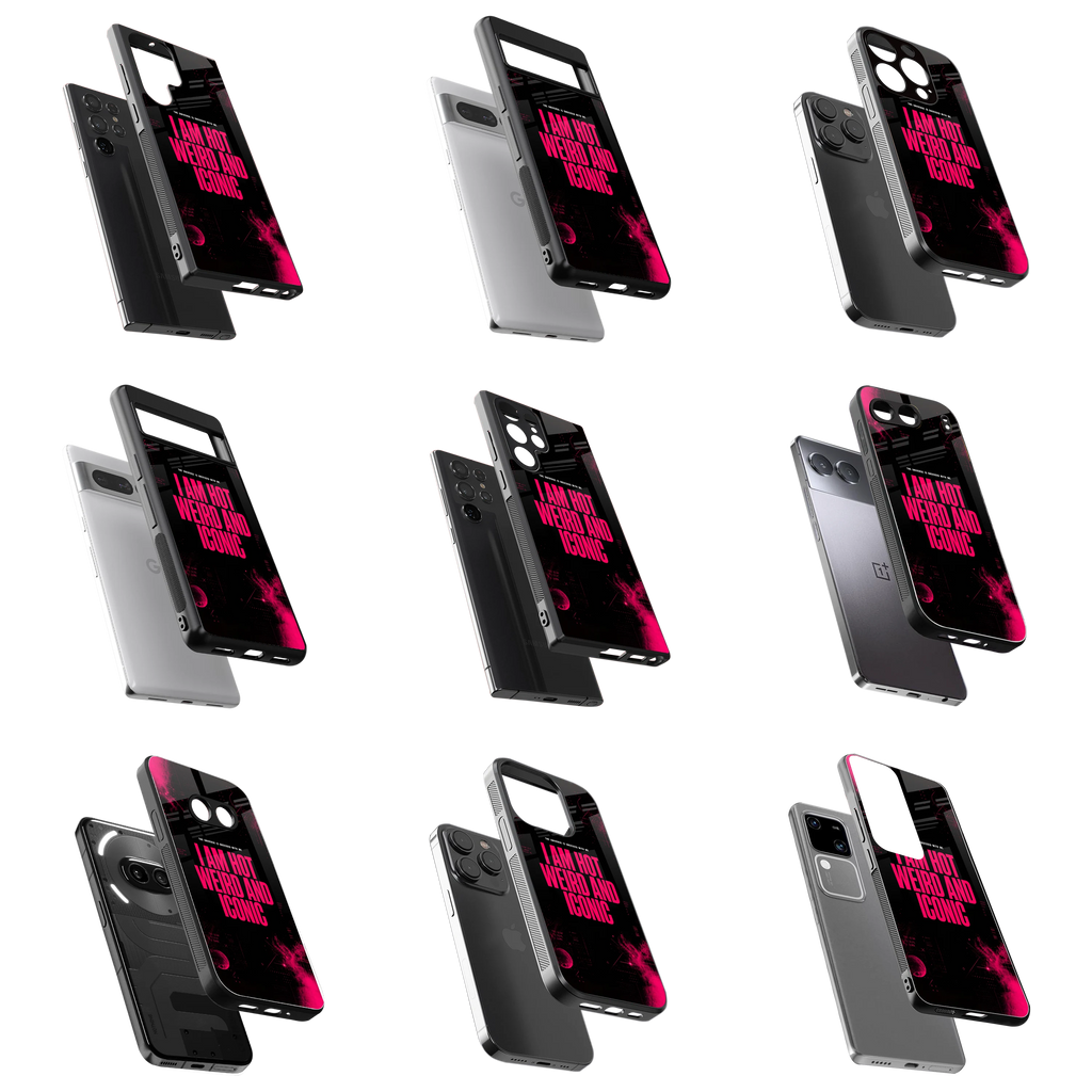 Durable Glass Back Mobile Case for iPhone, Samsung, OnePlus, Google Pixel, Redmi, Vivo, Oppo