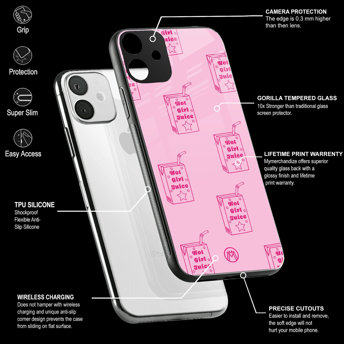 Mobile Phone Cover | Glass Back Case