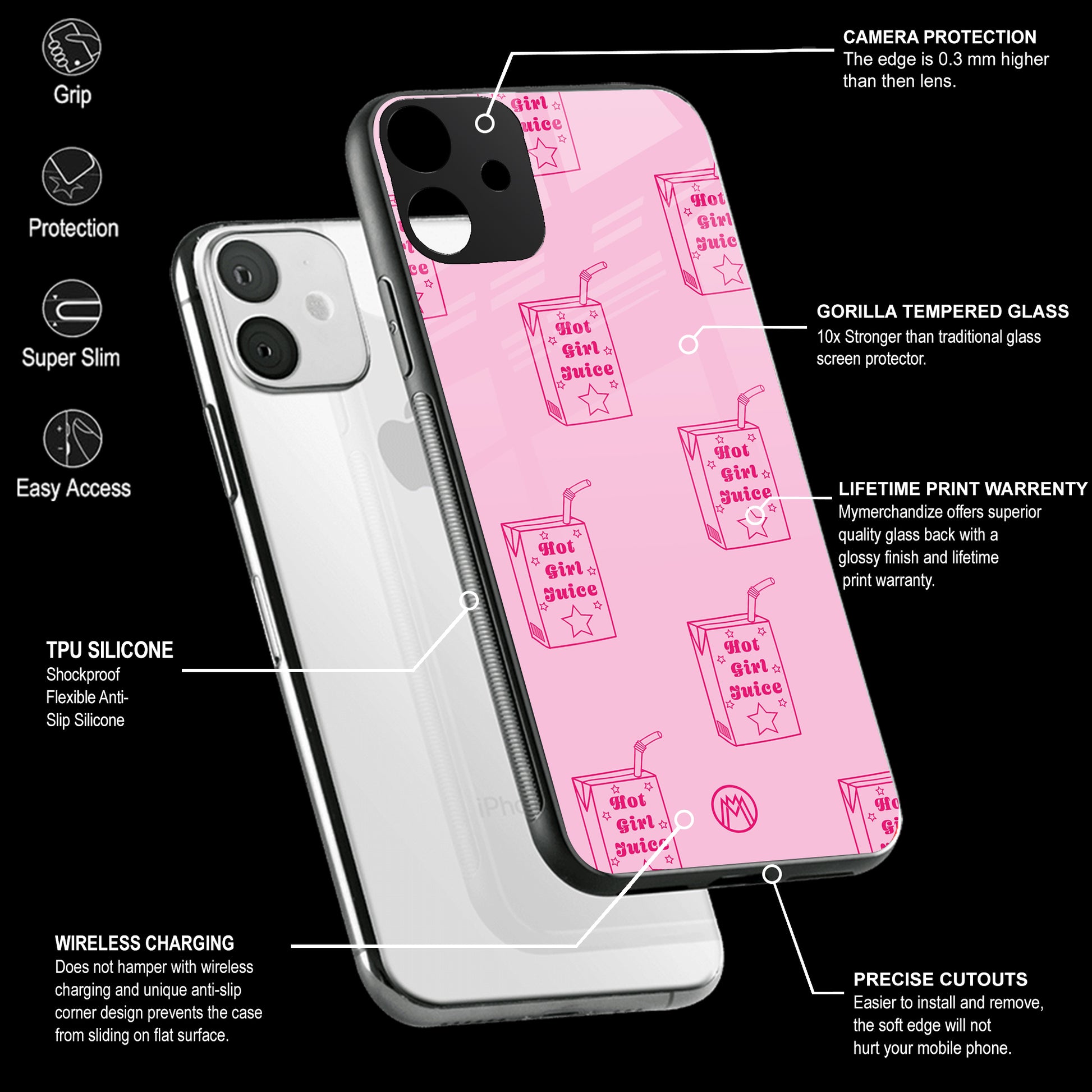 Mobile Phone Cover | Glass Back Case