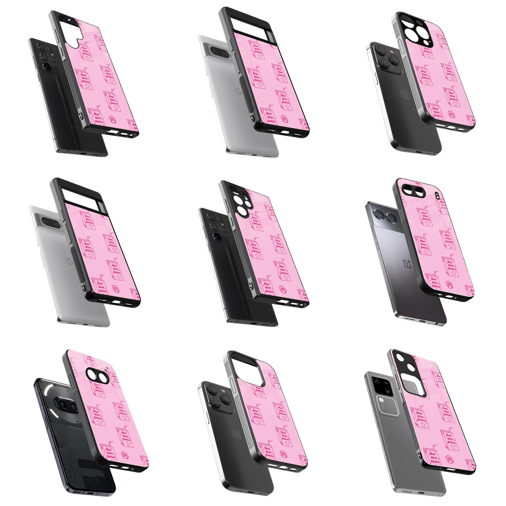 Durable Glass Back Mobile Case for iPhone, Samsung, OnePlus, Google Pixel, Redmi, Vivo, Oppo
