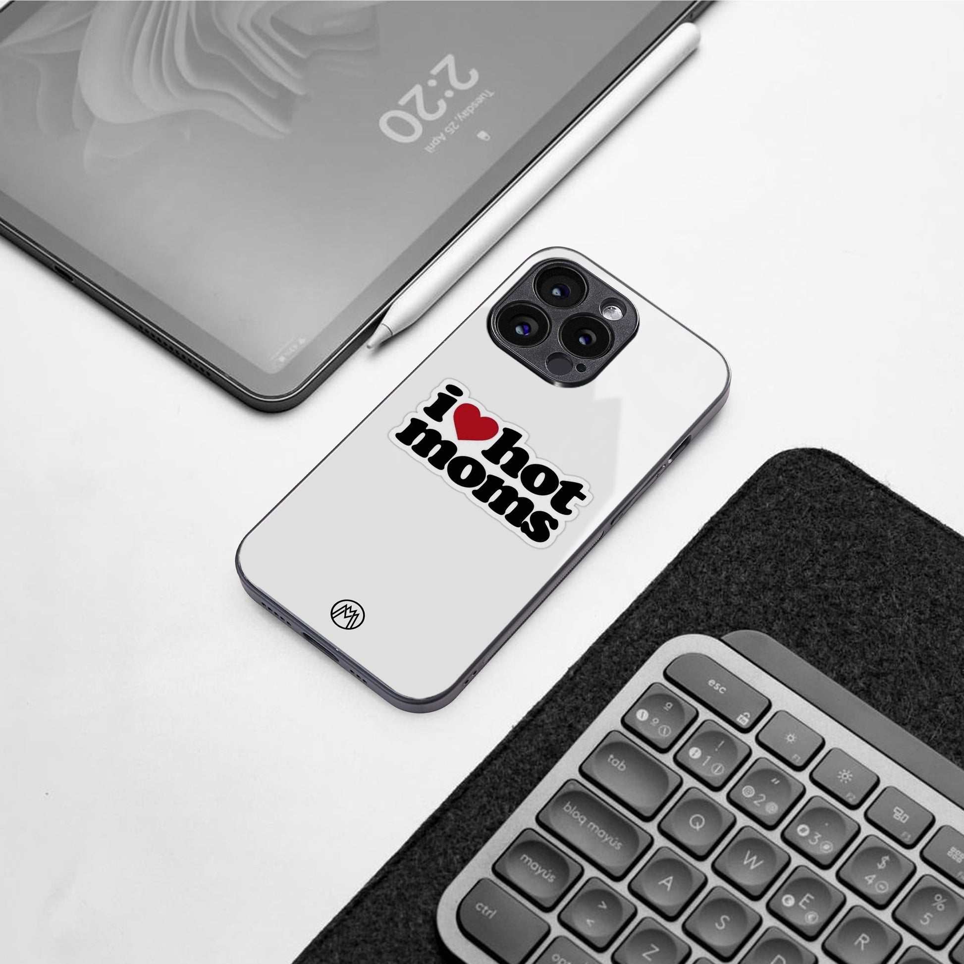 hot moms back phone cover | glass case for iphone 16