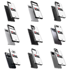 Durable Glass Back Mobile Case for iPhone, Samsung, OnePlus, Google Pixel, Redmi, Vivo, Oppo