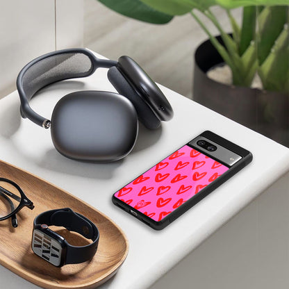 hot pink soul back phone cover | glass case for google pixel 9 pro xl