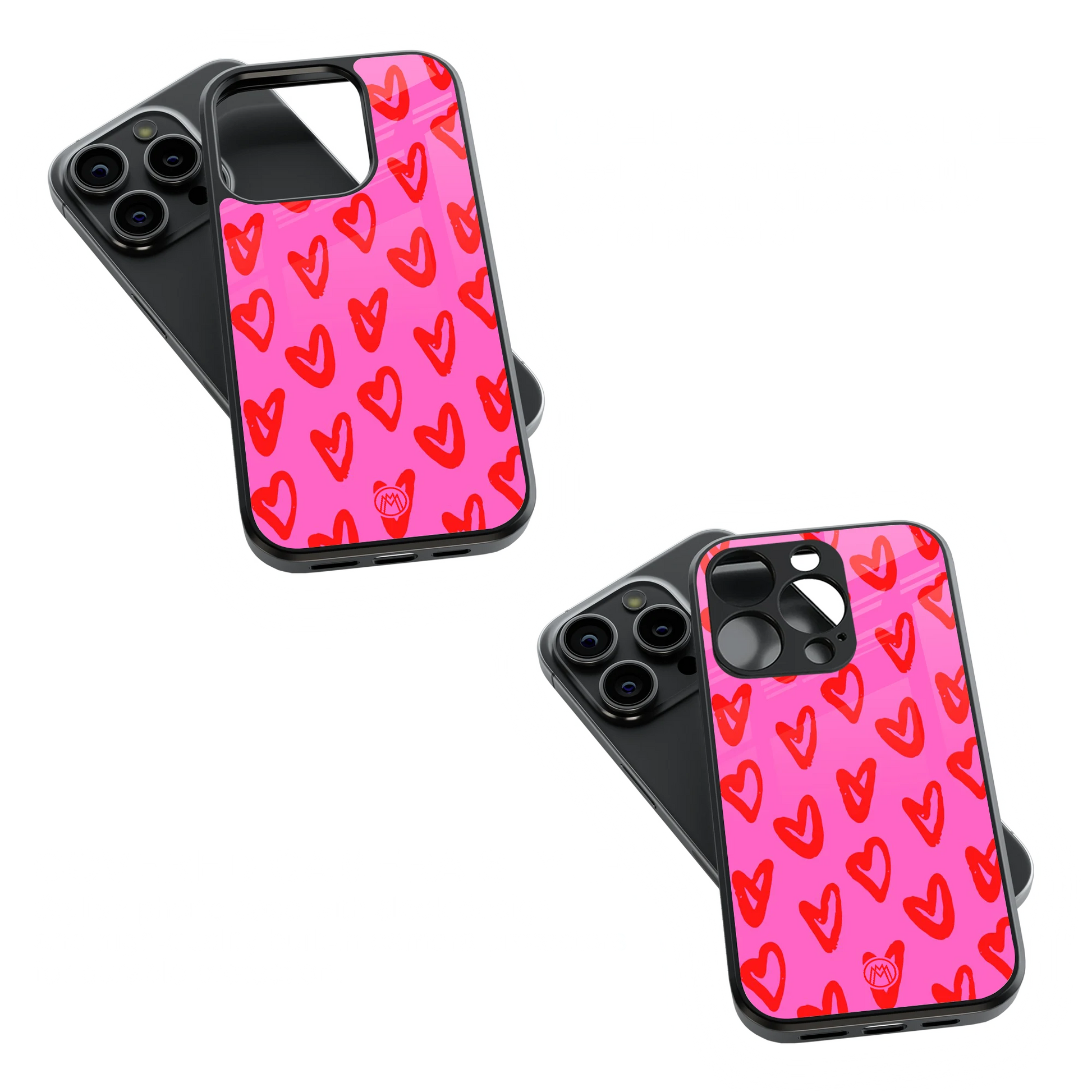 Trendy Glass Back Mobile Case for iPhone, Samsung, Redmi, OnePlus, Google Pixel, Motorola