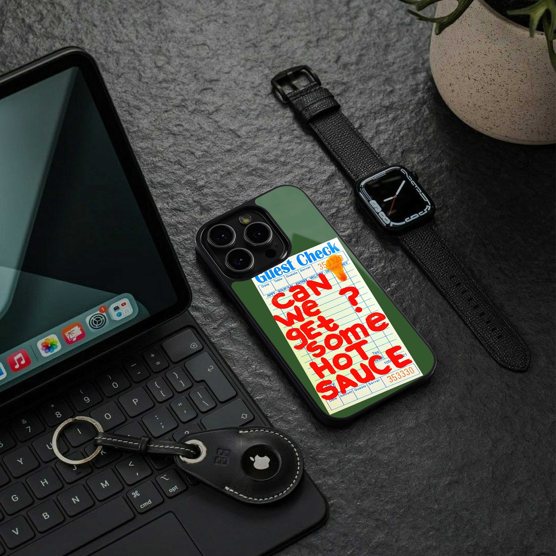 hot sauce back phone cover | glass case for iphone 13 pro max