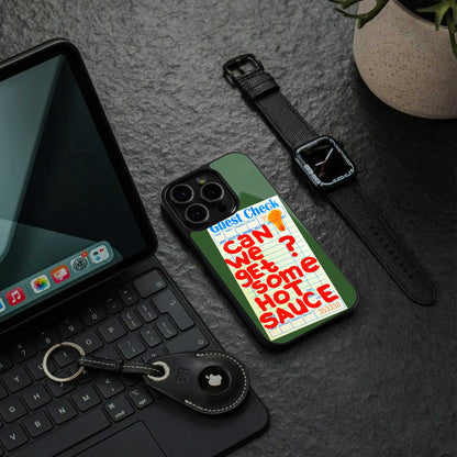 hot sauce back phone cover | glass case for iphone 13 pro max