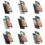Durable Glass Back Mobile Case for iPhone, Samsung, OnePlus, Google Pixel, Redmi, Vivo, Oppo