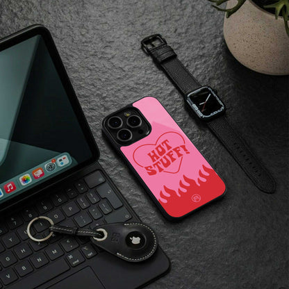 hot stuff back phone cover | glass case for iphone 13 pro max