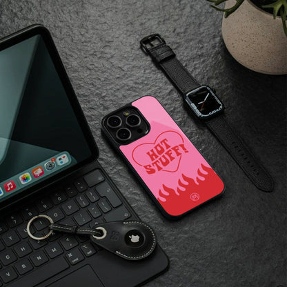 hot stuff back phone cover | glass case for iphone 16