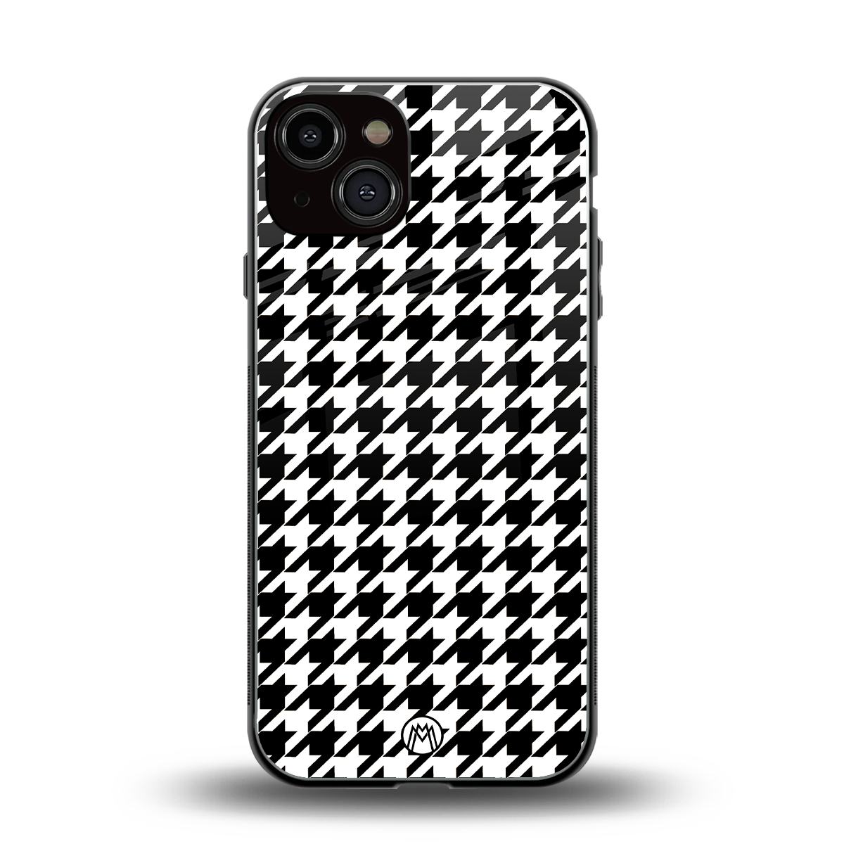 houndstooth classic back phone cover | glass case for iphone 13
