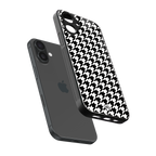 houndstooth classic back phone cover | glass case for iphone 16