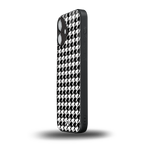 houndstooth classic back phone cover | glass case for iphone 16