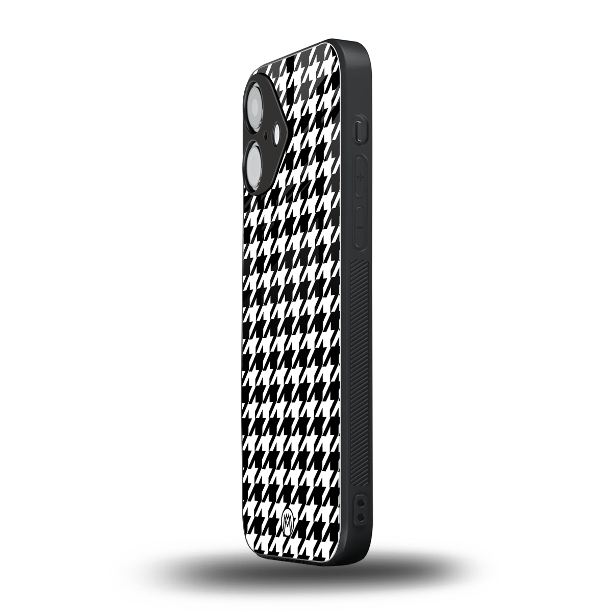 houndstooth classic back phone cover | glass case for iphone 16