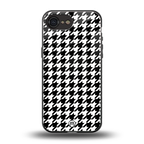 houndstooth classic back phone cover | glass case for iphone 16e