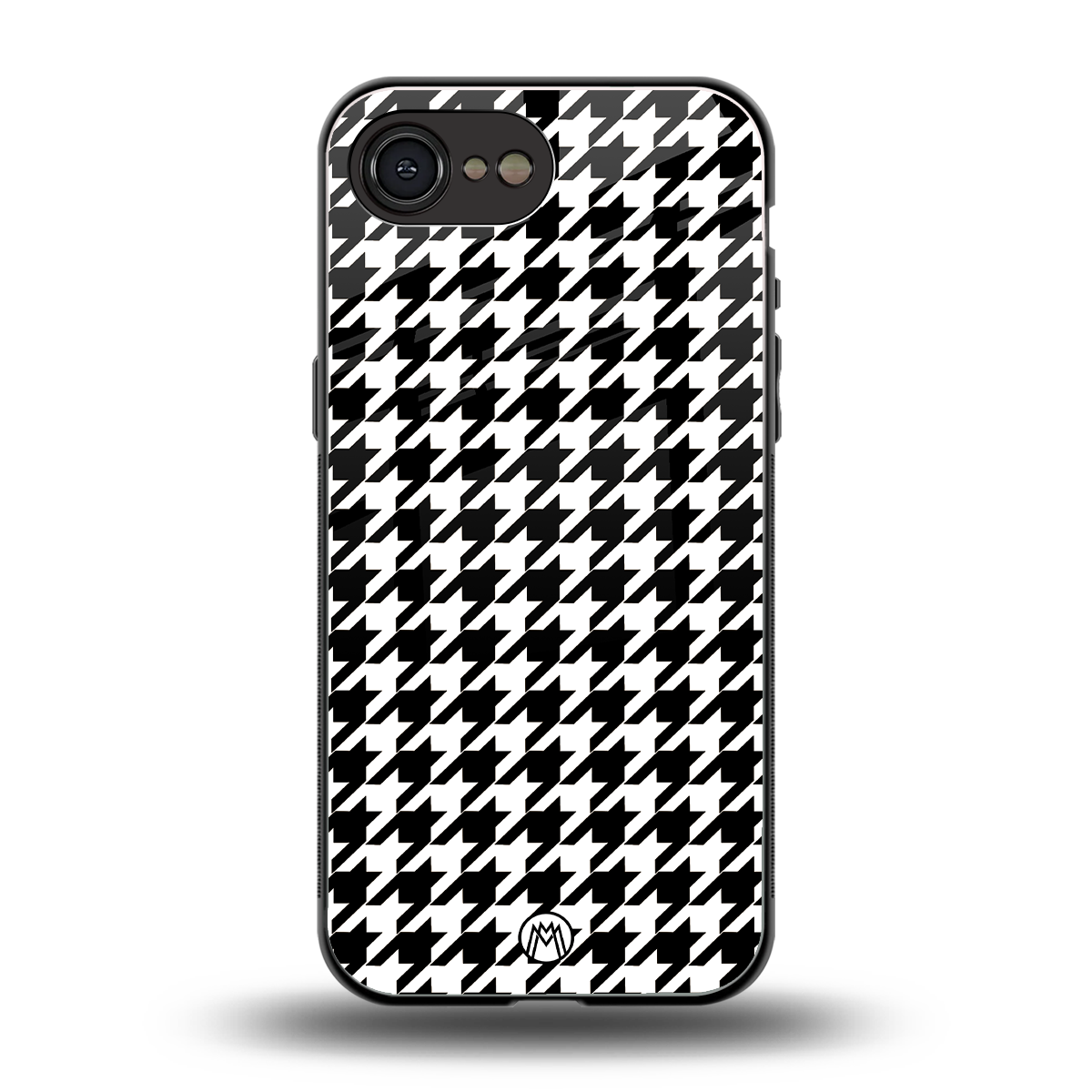 houndstooth classic back phone cover | glass case for iphone 16e
