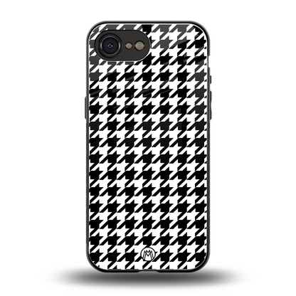 houndstooth classic back phone cover | glass case for iphone 16e