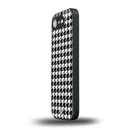 houndstooth classic back phone cover | glass case for iphone 16e