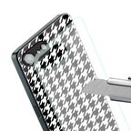 houndstooth classic back phone cover | glass case for iphone 16e