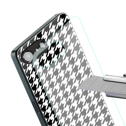houndstooth classic back phone cover | glass case for iphone 16e
