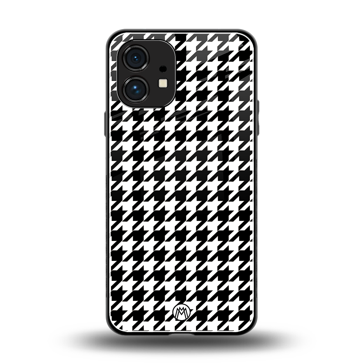 houndstooth classic back phone cover | glass case for nothing phone 1