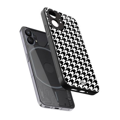 houndstooth classic back phone cover | glass case for nothing phone 1