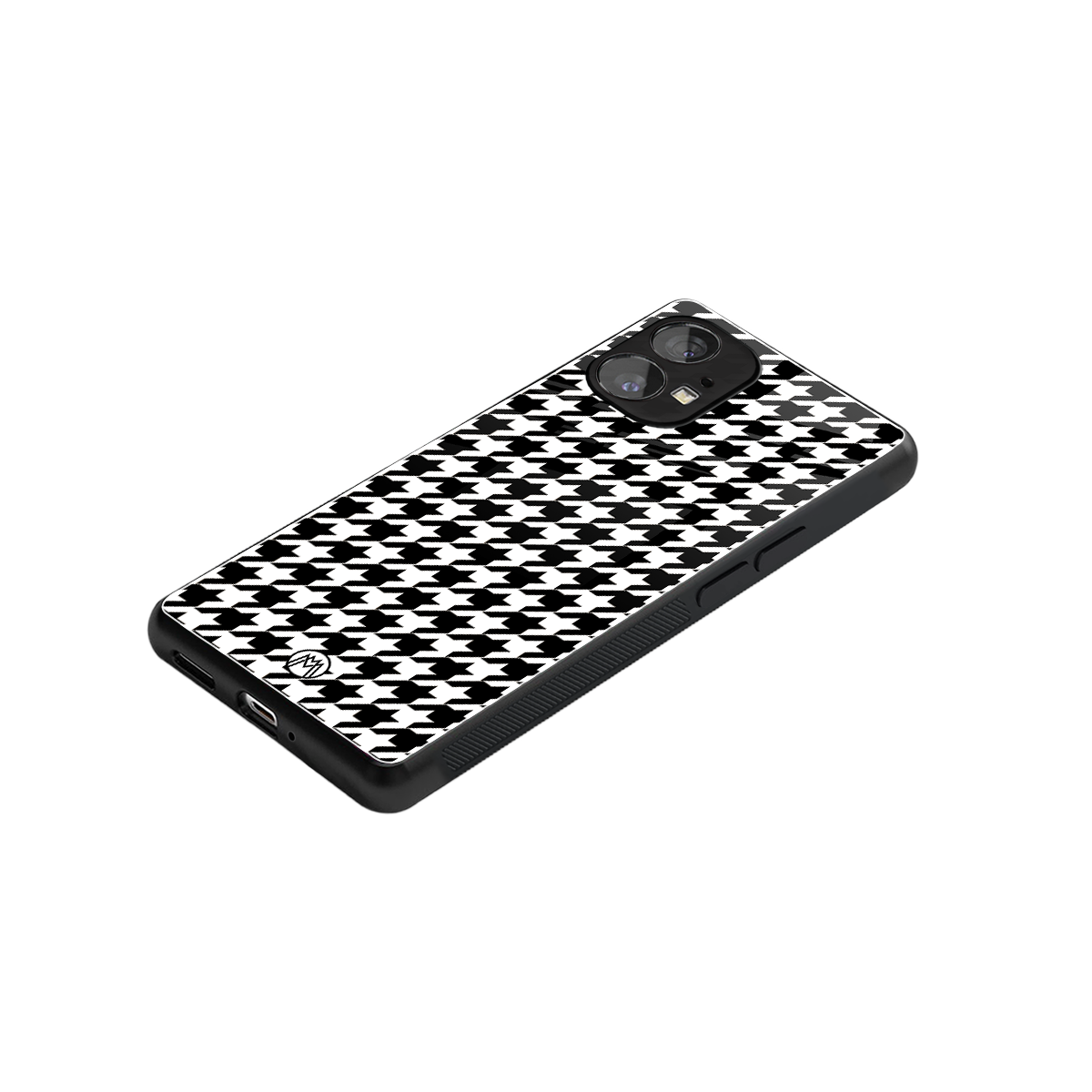 houndstooth classic back phone cover | glass case for nothing phone 1