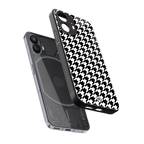 houndstooth classic back phone cover | glass case for nothing phone 2