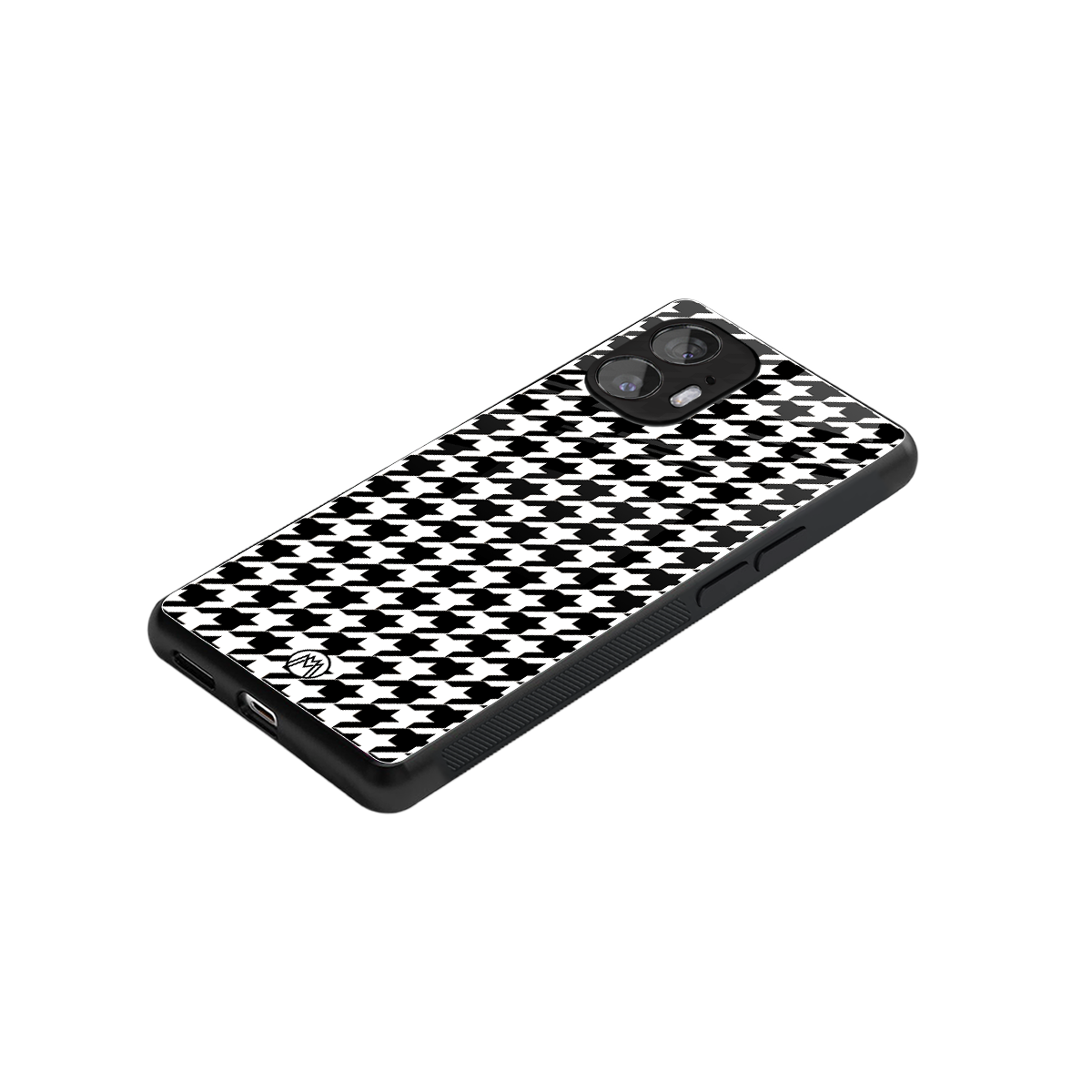 houndstooth classic back phone cover | glass case for nothing phone 2