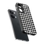 houndstooth classic back phone cover | glass case for oneplus nord 3