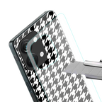 houndstooth classic back phone cover | glass case for oneplus nord 3