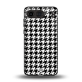 houndstooth classic back phone cover | glass case for oneplus nord 4