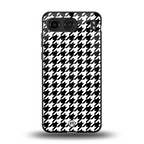 houndstooth classic back phone cover | glass case for oneplus nord 4