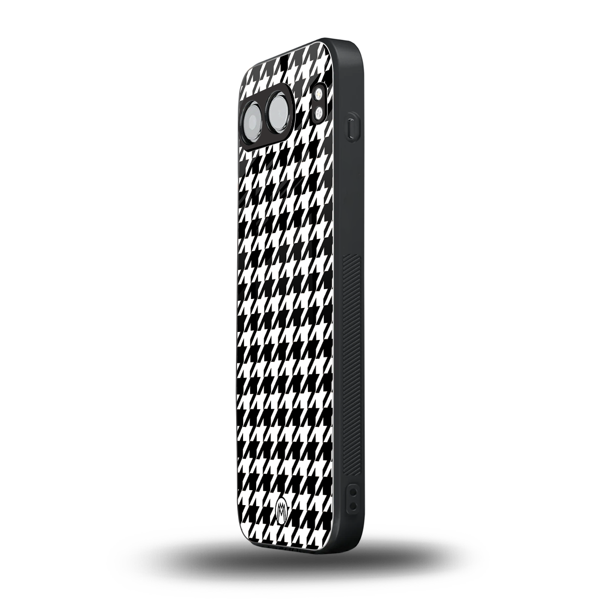 houndstooth classic back phone cover | glass case for oneplus nord 4