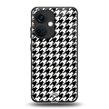 houndstooth classic back phone cover | glass case for oneplus nord ce 3
