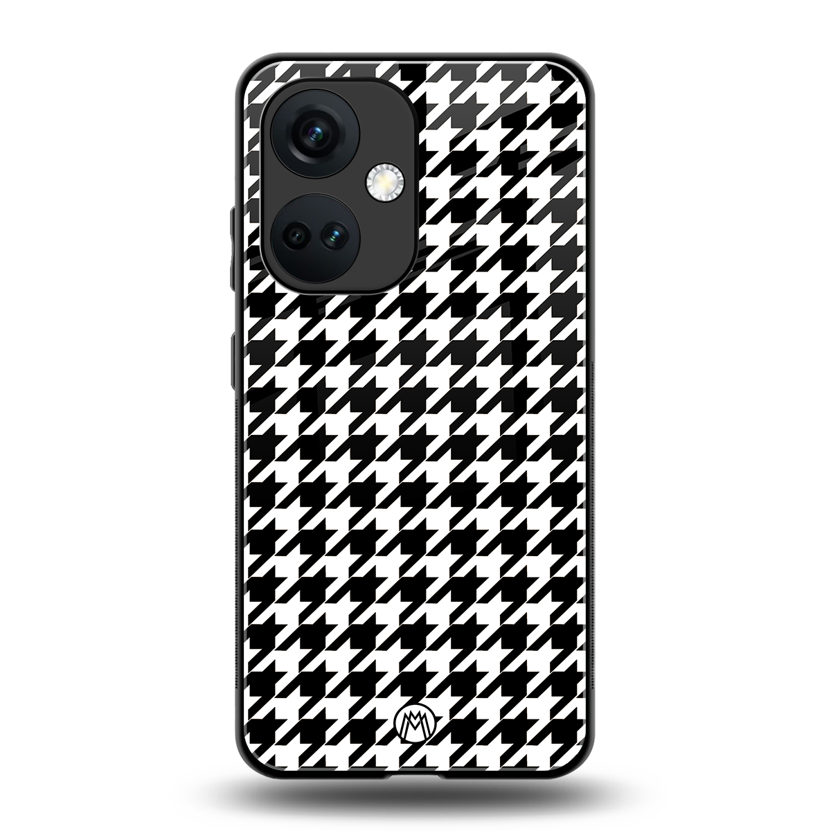 houndstooth classic back phone cover | glass case for oneplus nord ce 3