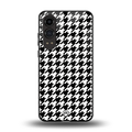 houndstooth classic back phone cover | glass case for oneplus nord ce 4 lite