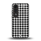 houndstooth classic back phone cover | glass case for oneplus nord ce 4