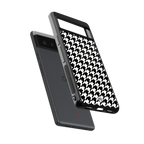 houndstooth classic back phone cover | glass case for Google Pixel 6A