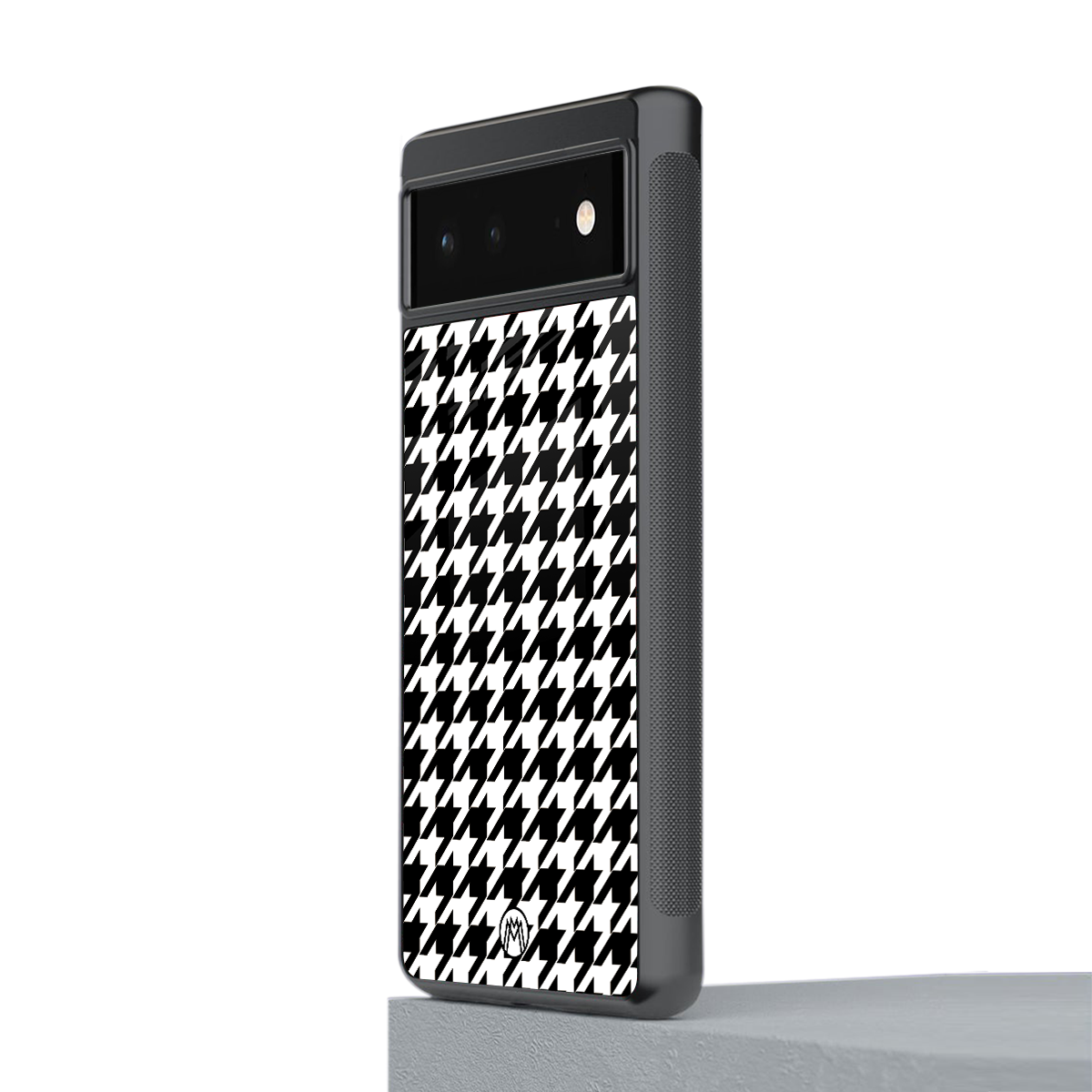 houndstooth classic back phone cover | glass case for Google Pixel 6A