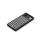 houndstooth classic back phone cover | glass case for google pixel 7 pro