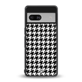 houndstooth classic back phone cover | glass case for Google Pixel 7