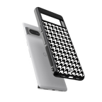houndstooth classic back phone cover | glass case for Google Pixel 7