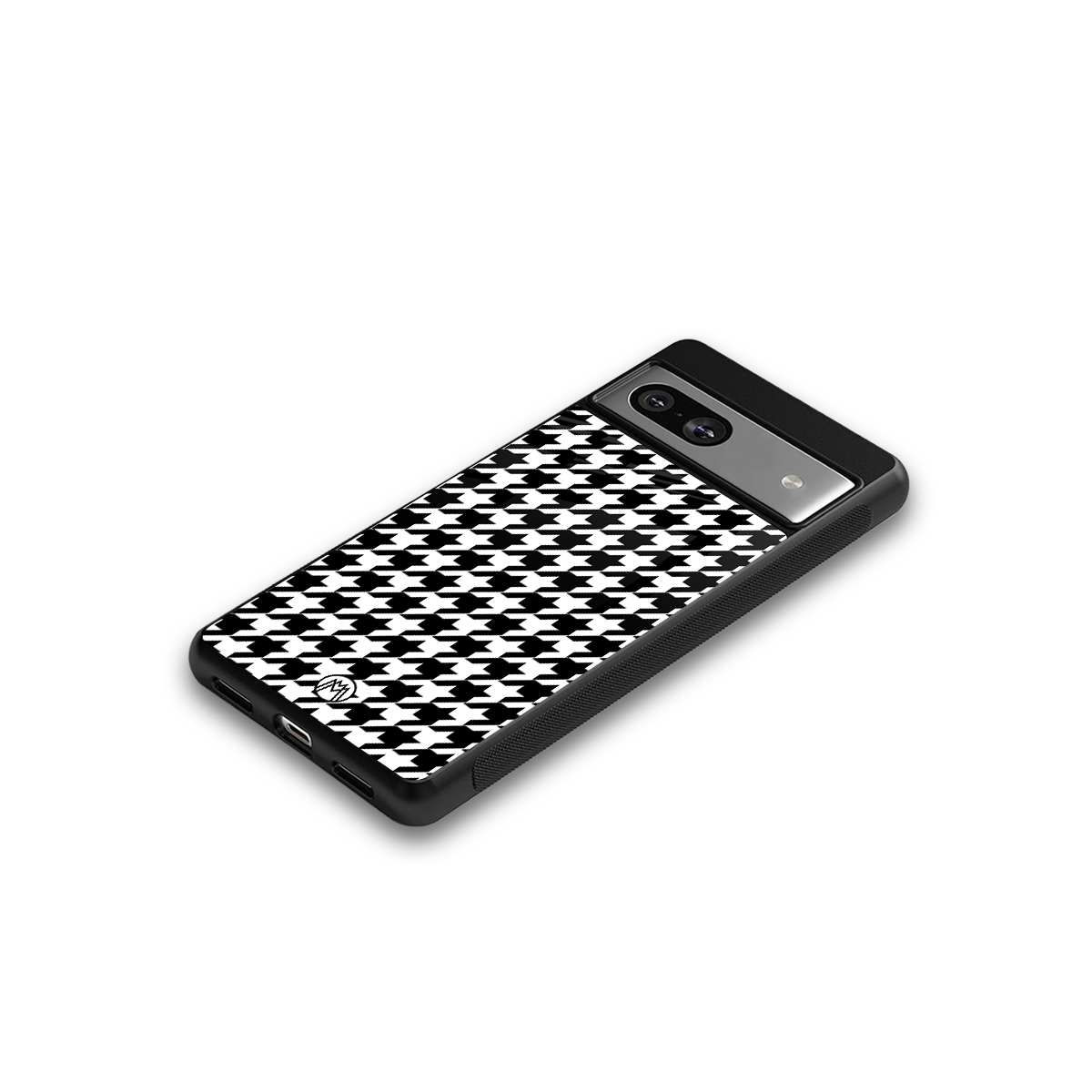 houndstooth classic back phone cover | glass case for Google Pixel 7A