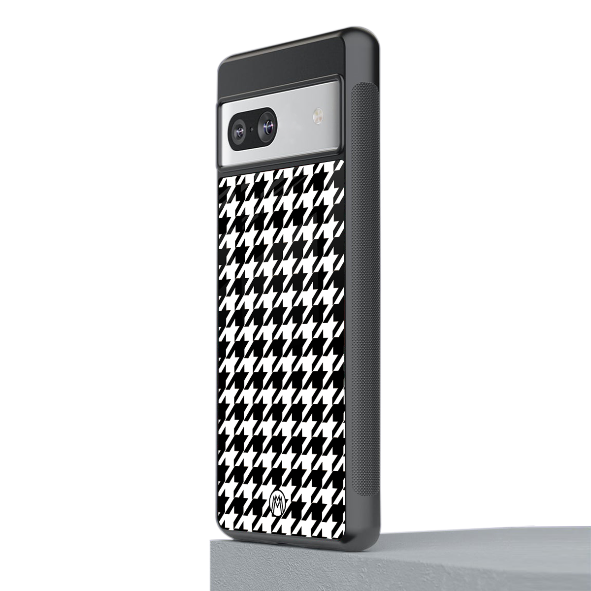houndstooth classic back phone cover | glass case for Google Pixel 7