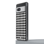 houndstooth classic back phone cover | glass case for Google Pixel 7A