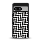 houndstooth classic back phone cover | glass case for Google Pixel 8
