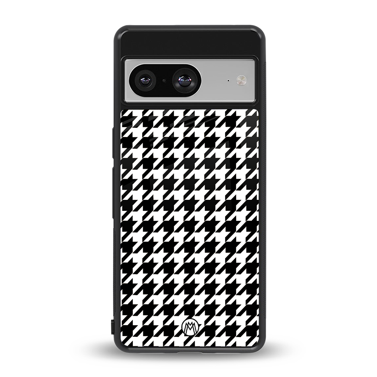 houndstooth classic back phone cover | glass case for Google Pixel 8