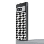 houndstooth classic back phone cover | glass case for Google Pixel 8