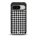 houndstooth classic back phone cover | glass case for google pixel 9